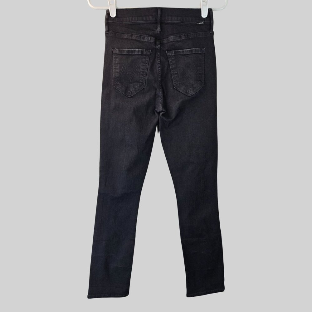 Mother Skinny Ankle Jeans Size 25 Black Denim High Rise Stretchy Casual Classic - Picture 3 of 14